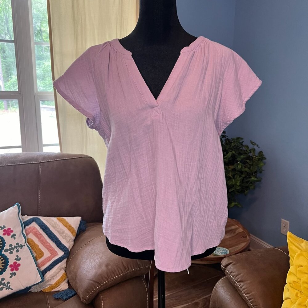 Universal Thread Ruffle Cap Sleeve Top